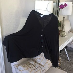 EUC New York and Co black poncho top